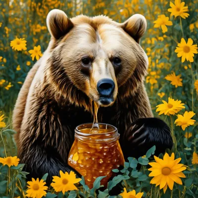 Медведь в кустах черники стоковое фото. изображение насчитывающей  млекопитающее - 28017494