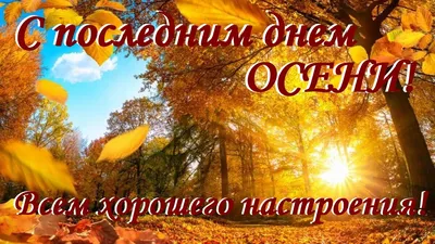 Последний День осени (50 картинок)