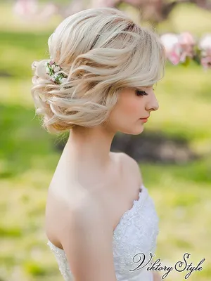 Свадебные прически на короткие волосы: 50 фото | Короткие свадебные  стрижки, Свадебные прически, Свадебные прически на короткие волосы