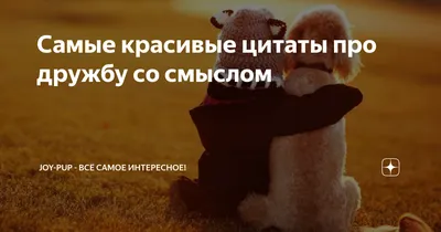 Цитаты про дружбу: мудрые высказывания и фразы из книг