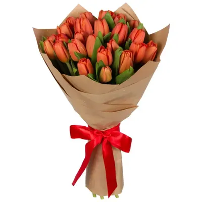 35 разноцветных тюльпанов микс по цене 5550 ₽ - купить в RoseMarkt с  доставкой по Санкт-Петербургу