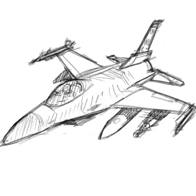 Рисунки самолётов для срисовки - 84 фото