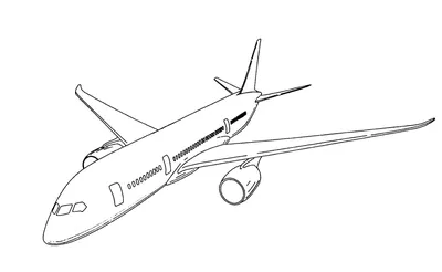 Самолет детский рисунок карандашом - 75 фото