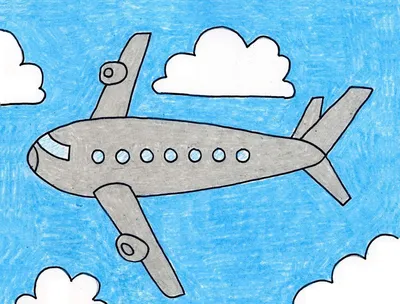 Рисунки самолетов для срисовки - 63 фото
