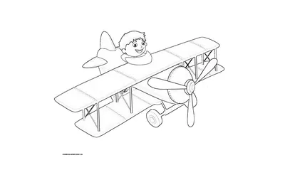 Картинка шикарный самолет ❤ для срисовки