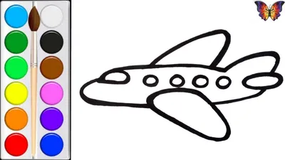 Картинки самолёта для срисовки