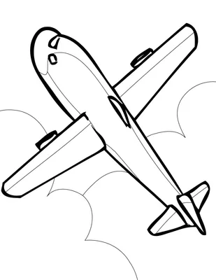 Картинки самолета для срисовки - 71 фото