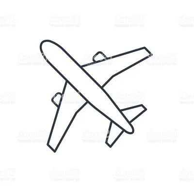 Простой рисунок для детей самолет - 65 фото
