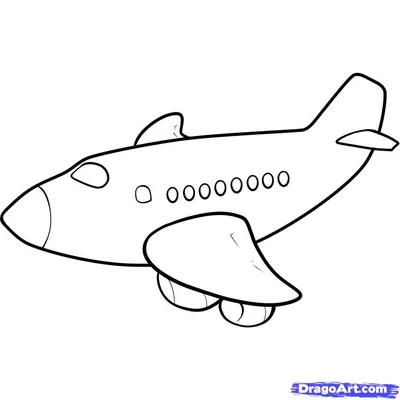 Самолет пассажирский детский рисунок (41 фото) » рисунки для срисовки на  Газ-квас.ком