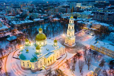 Собор Иоанна Богослова, Саранск (Саранск, город), фотография. общий вид в  ландшафте