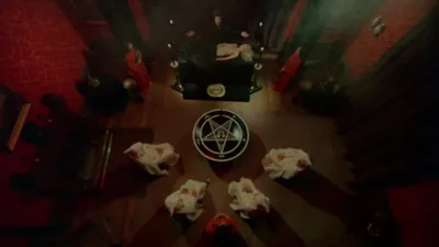 Сатанинские Pentagram Перевернутый Символ Звезды В Стиле Логотип  Мультфильма — стоковая векторная графика и другие изображения на тему Cult  - iStock