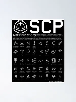 SCP's colored \" Poster for Sale by AmicableApparel | Redbubble