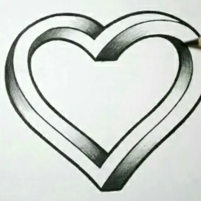 Сердце простой рисунок - 63 фото