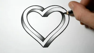 Рисунки сердца для срисовки