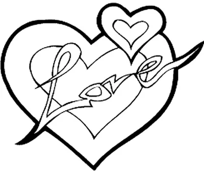 Картинки сердечек для срисовки (35 фото) - shutniks.com