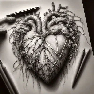 Сердце Черно-белое, Черно-Белое Сердце с, любовь, белый, текст png | PNGWing