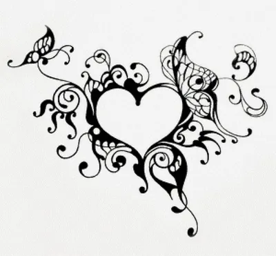 Черно-белое Сердце Раскраска Рисунок, Черно-Белое Сердце с, любовь, текст,  сердце png | Klipartz