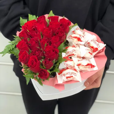 Букет роза сердце в Москве — заказать букеты роз сердцем с доставкой