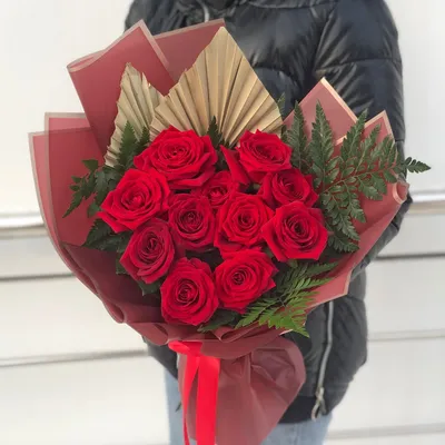 33 розы в коробке «Сердце» | Первый цветочный | Кострома