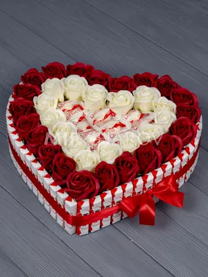 Купить Сердце из роз в коробке Львов | UFL