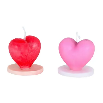 Бесплатный STL файл Свеча сердце мини - свеча для зажжения сердца 🏠・Шаблон  для 3D-печати для загрузки・Cults