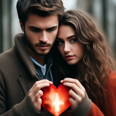 Картина Любовь в сердце ᐉ Робко Оксана ᐉ онлайн-галерея Molbert.