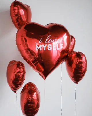 Сердце с надписью \"Люблю\" (золотое) - воздушные шары во Владимире с  доставкой