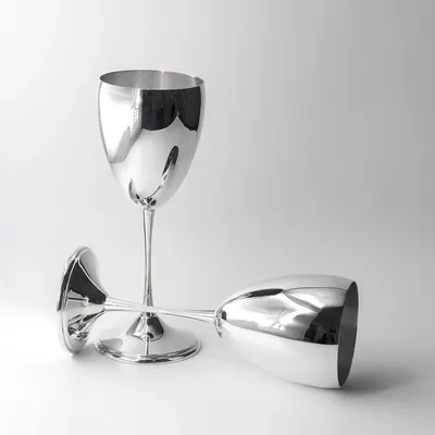 Купить Набор гладких бокалов для вина (Серебро 925) из Серебро 925  (925НБ00801) в интернет-магазине Аргента