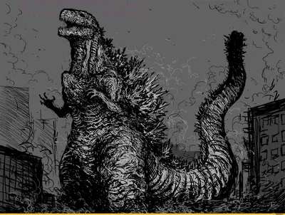 Мрачные картинки :: годзилла :: Godzilla :: кайдзю :: art (арт) :: Смешные  комиксы (веб-комиксы с юмором и их переводы) / смешные картинки и другие  приколы: комиксы, гиф анимация, видео, лучший интеллектуальный юмор.