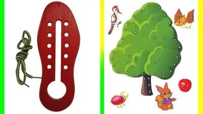 Шнуровка для детей Hape «Веселые гусеницы» 14 предметов - шнурки и фрукты -  цена, фото, характеристики