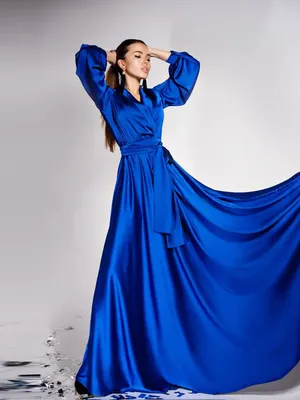 Женское синее платье P.A.R.O.S.H. SD731150 — Charisma