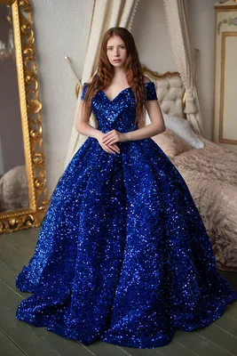 Синее расклешенное платье с длинными рукавами 80708 за 320 грн: купить из  коллекции Naughty bend - issaplus.com