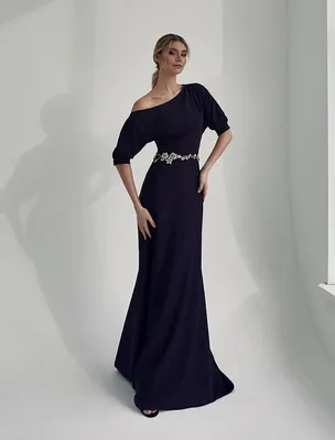 Синее платье с поясом - купить в интернет-магазине Virele по выгодным ценам  с доставкой в Перми и по всей России