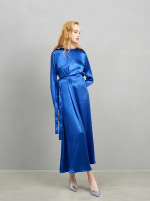 Купить синее платье трапеция Натали в Орске арт. 9850, интернет-магазин  KOKETTE