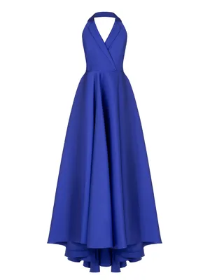 Коктейльное синее платье миди длины с длинным рукавом в Хабаровске