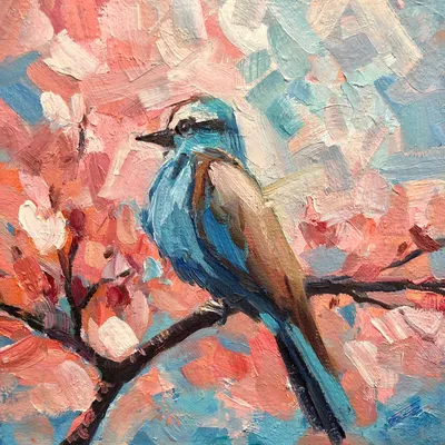 Синяя птица сидит на земле покрытой листьями, синяя птица, приносящая  счастье, синий хвост Hd фотография фото фон картинки и Фото для бесплатной  загрузки
