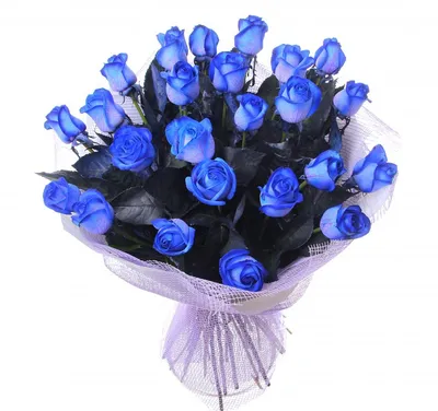 Синие розы купить в Кстово с доставкой недорого - заказать букет цветов (синих  роз)