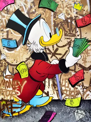 Купить картину-постер \"Деньги на жизнь: Скрудж МакДак (Scrooge McDuck)\" с  доставкой недорого | Интернет-магазин \"АртПостер\"