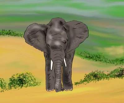 Экологический плакат в защиту слонов. Мастер-класс по рисованию слона  гуашью (13 фото). Воспитателям детских садов, школьным учителям и педагогам  - Маам.ру