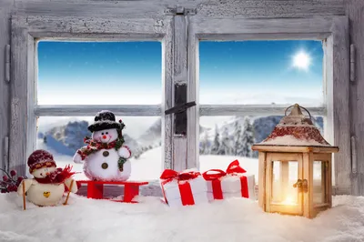 Вывеска на окно Hygge House 47*25 снеговик | Новогодний декор | Arbuz.kz