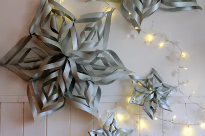 Объемные снежинки из бумаги своими руками быстро и просто | Оригами,  поделки из бумаги