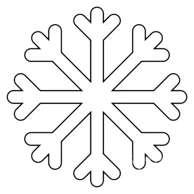 Снежинка рисунок простой - 58 фото