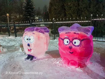 Три десятка снежных фигур украсили Красную площадь в Тобольске | Вслух.ru