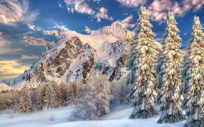 Картинки снежных гор фотографии