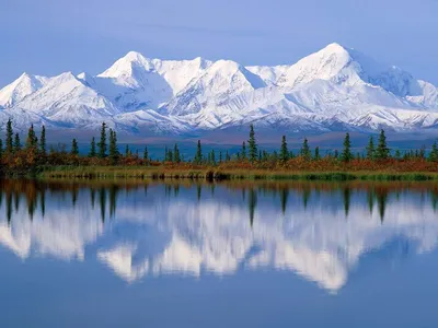 Красивые снежные горы - красивые фото