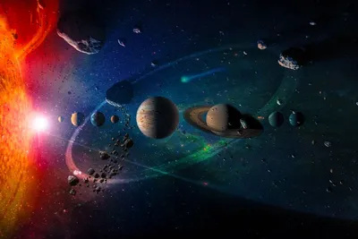 Солнечная система: состав, строение, объекты, небесные тела, названия  планет и их расположение в Солнечной системе