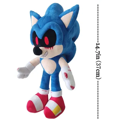 14.6 inch Blood Sonic.exe Plush Stuffed Toy Dark Sonic The Hedgehog  Polypropylen | eBay