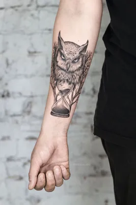 Временные татуировки, большая черная сова на руку, имитация переводной  татуировки, наклейки, горячие сексуальные мужские и женские, спрей,  водонепроницаемые дизайны | AliExpress
