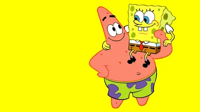 Обои на рабочий стол SpongeBob SquarePants / Губка Боб Квадратные Штаны и  Patrick Star / Патрик Стар из мультсериала Губка Боб Квадратные Штаны, обои  для рабочего стола, скачать обои, обои бесплатно