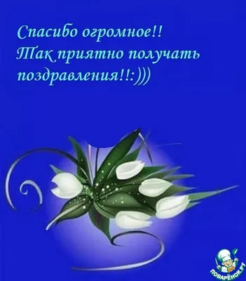 Благодарность за поздравления — открытки и картинки на вайбер, пожелания  мирного неба - Телеграф